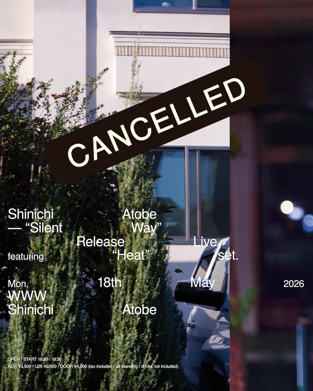 【公演中止／CANCELLED】Shinichi Atobe