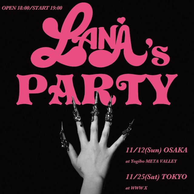 11/25(Sat) LANA | SCHEDULE | Shibuya WWW - WWW X