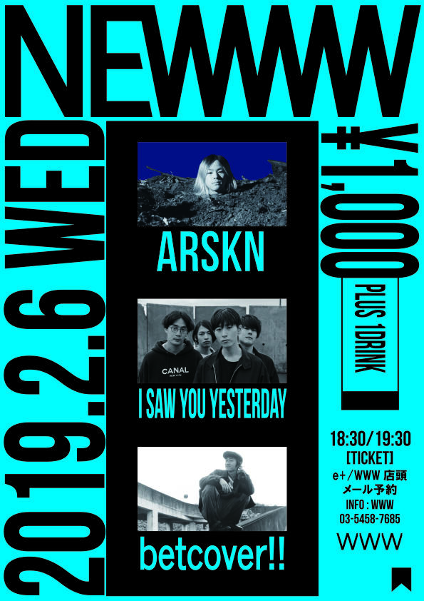I Saw You Yesterday / ARSKN / betcover!!