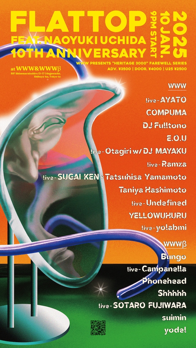 AYATO / Otagiri w/ DJ MAYAKU / Ramza / Undefined / SUGAI KEN+山本達久 / yolabmi / COMPUMA  / DJ Fulltono / E.O.U / Taniya Hashimoto / YELLOWUHURU / Campanella / 藤原 草太朗 / Bungo / Phonehead / Shhhhh / suimin / yodel