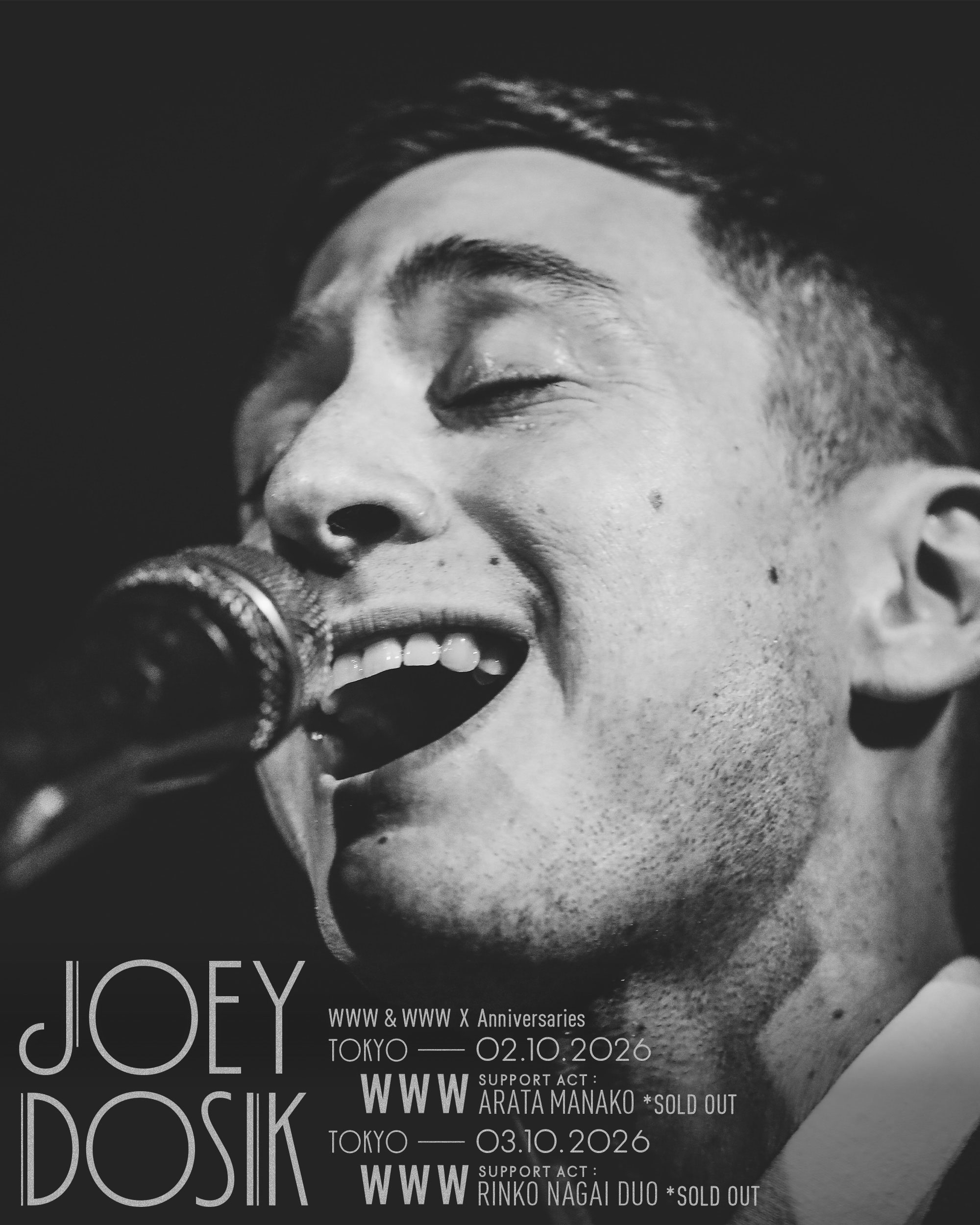 Joey Dosik(追加公演) / Support Act: 眞名子 新 (Arata Manako)